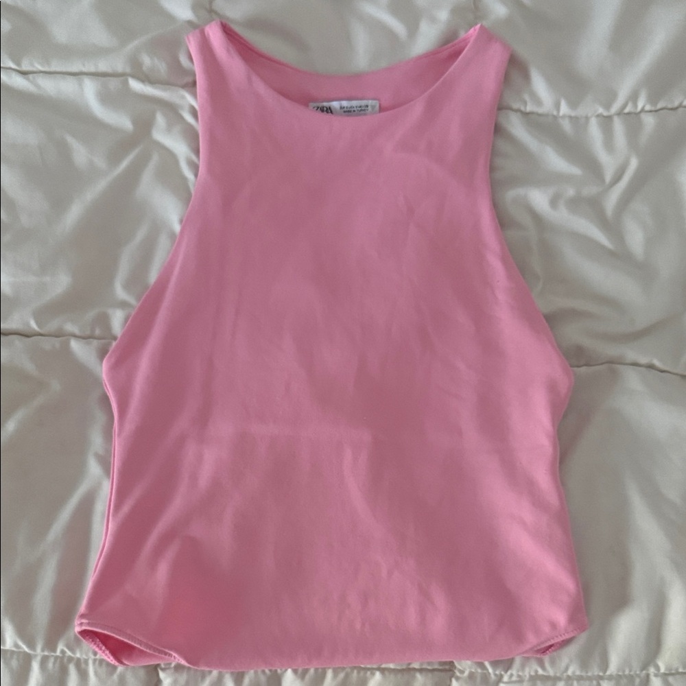 Pink Sleeveless Women's Body Suit